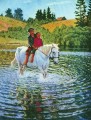 children on a horse Nikolay Bogdanov Belsky